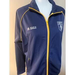 American Eagle Outfitters - Blue & Yellow Jacket/Windbreaker - Size Large